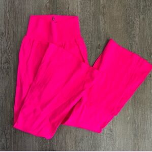 Free People Movement Good Karma Flare Leggings Hot Pink NWOT